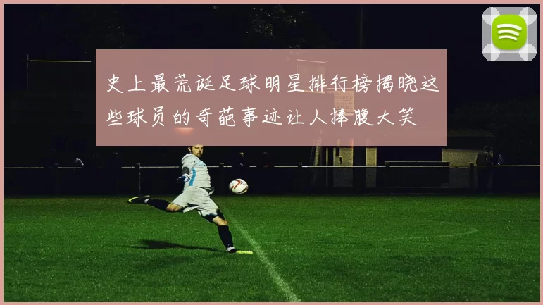 史上最荒诞足球明星排行榜揭晓这些球员的奇葩事迹让人捧腹大笑