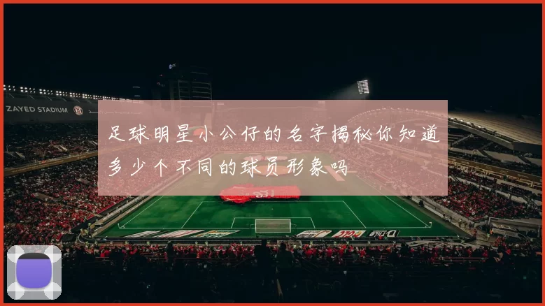 足球明星小公仔的名字揭秘你知道多少个不同的球员形象吗